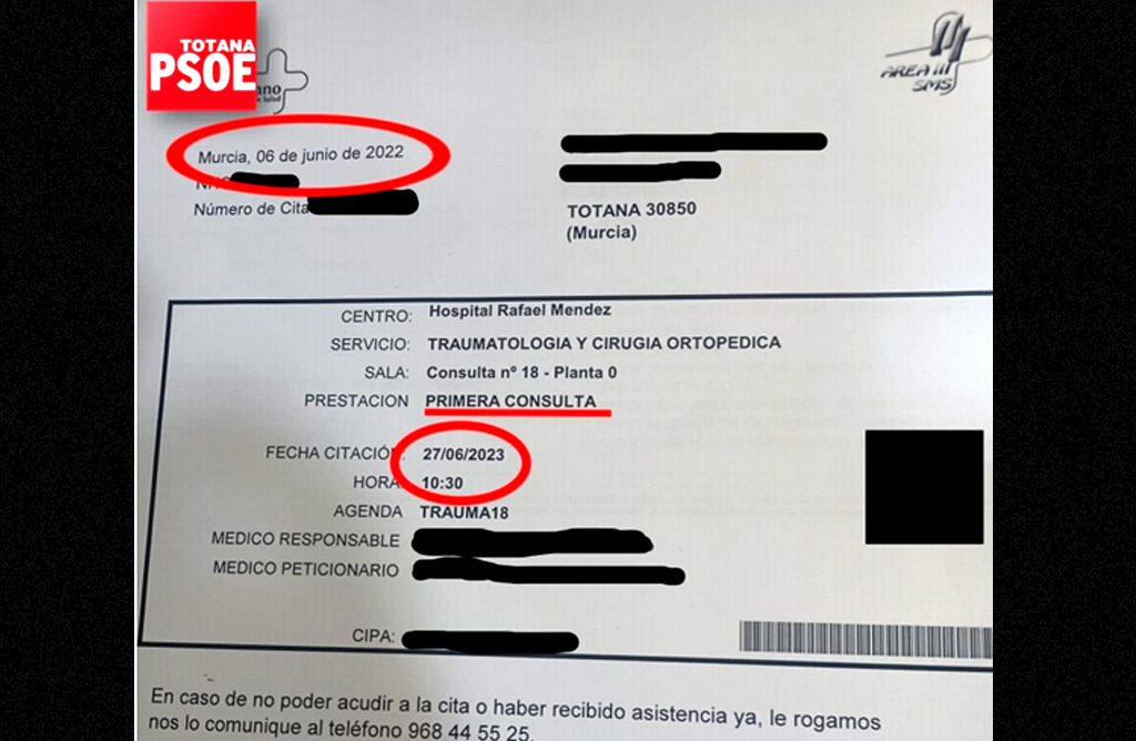 Es una vergenza que debido a las largas listas de espera los pacientes se vean obligados a irse a la privada